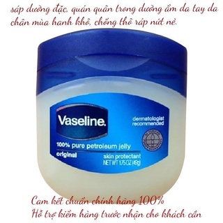 Sáp Dưỡng Môi Vaseline Original 49G ( HSD : 2024 )