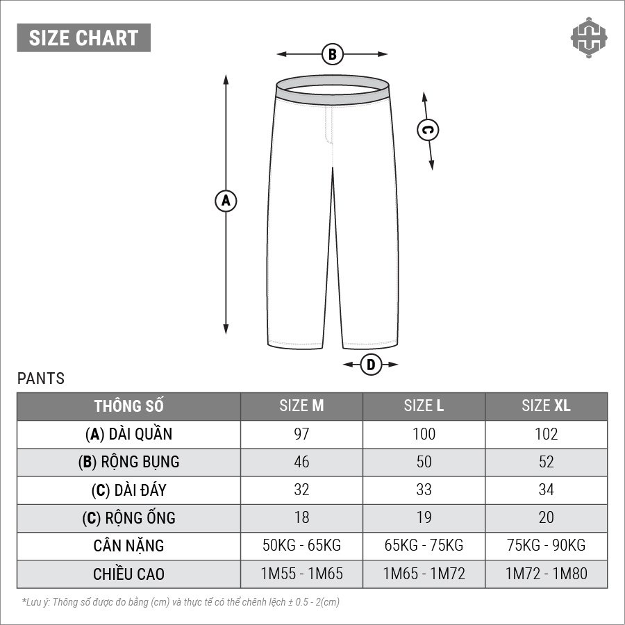 Quần Dài LOGO WORDMARK Đen Dù - HIGHCLUB Brand Chính Hãng