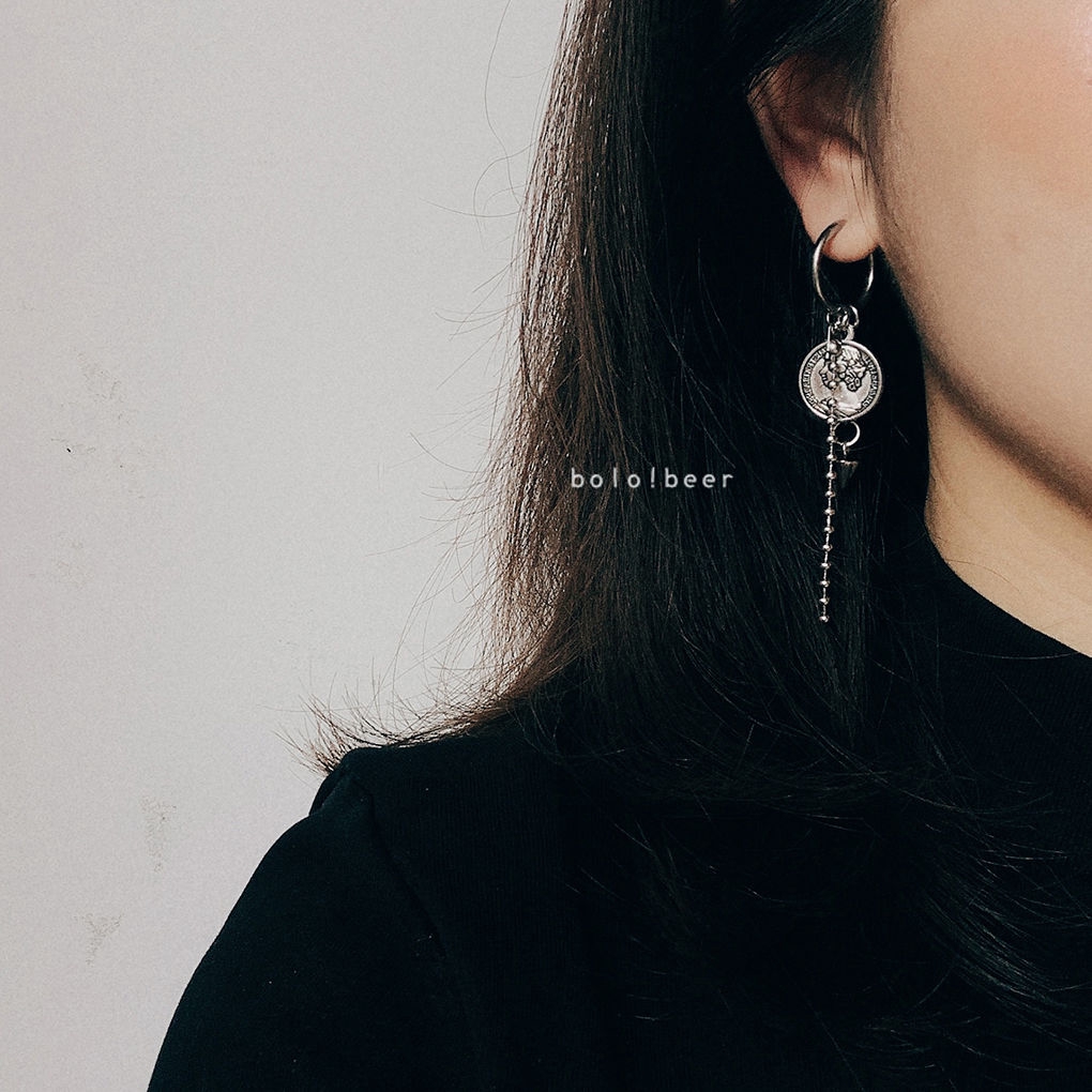 Khuyên Tai Chuỗi Tua Rua Nhiều Lớp Phong Cách Vintage