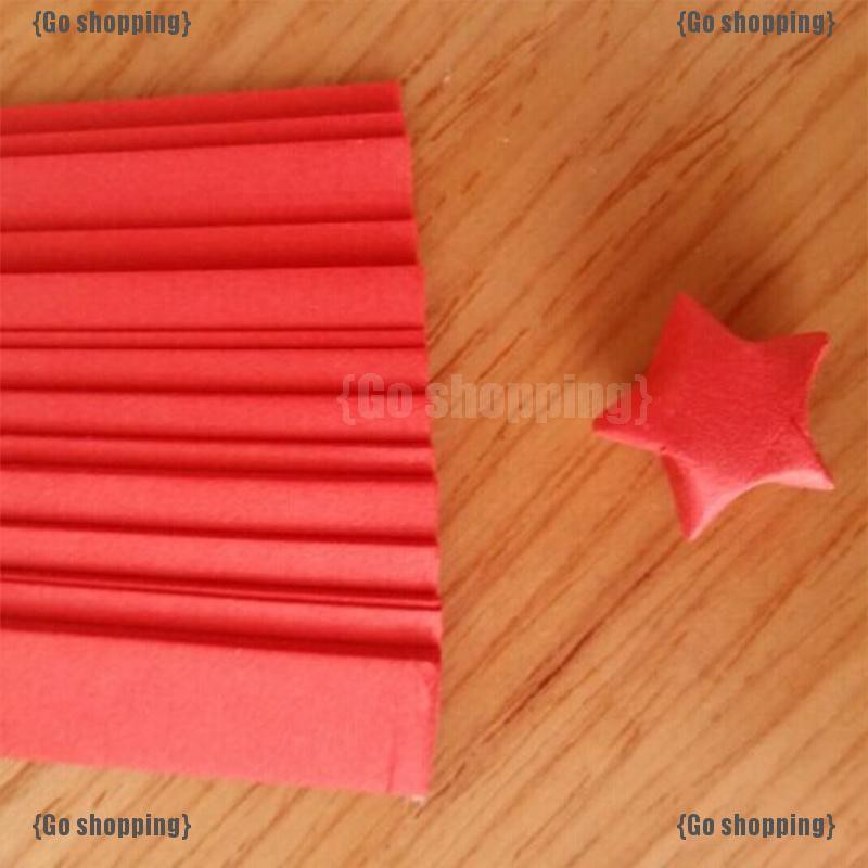 Giấy tròn xếp ngôi sao may mắn Origami Lucky