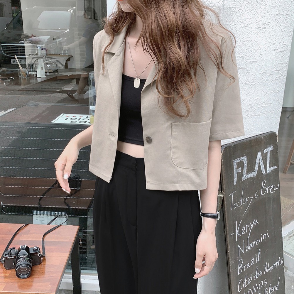 Áo khoác ngắn tay thời trang sành điệu cho nữ 43715