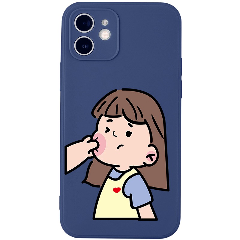 Ốp lưng JURSUE mềm hoạt hình cặp đôi dễ thương đẹp cho iPhone 13 12 11 Pro Max SE 2020 X XR XS ip 8 7 6 6S Plus kute Y3