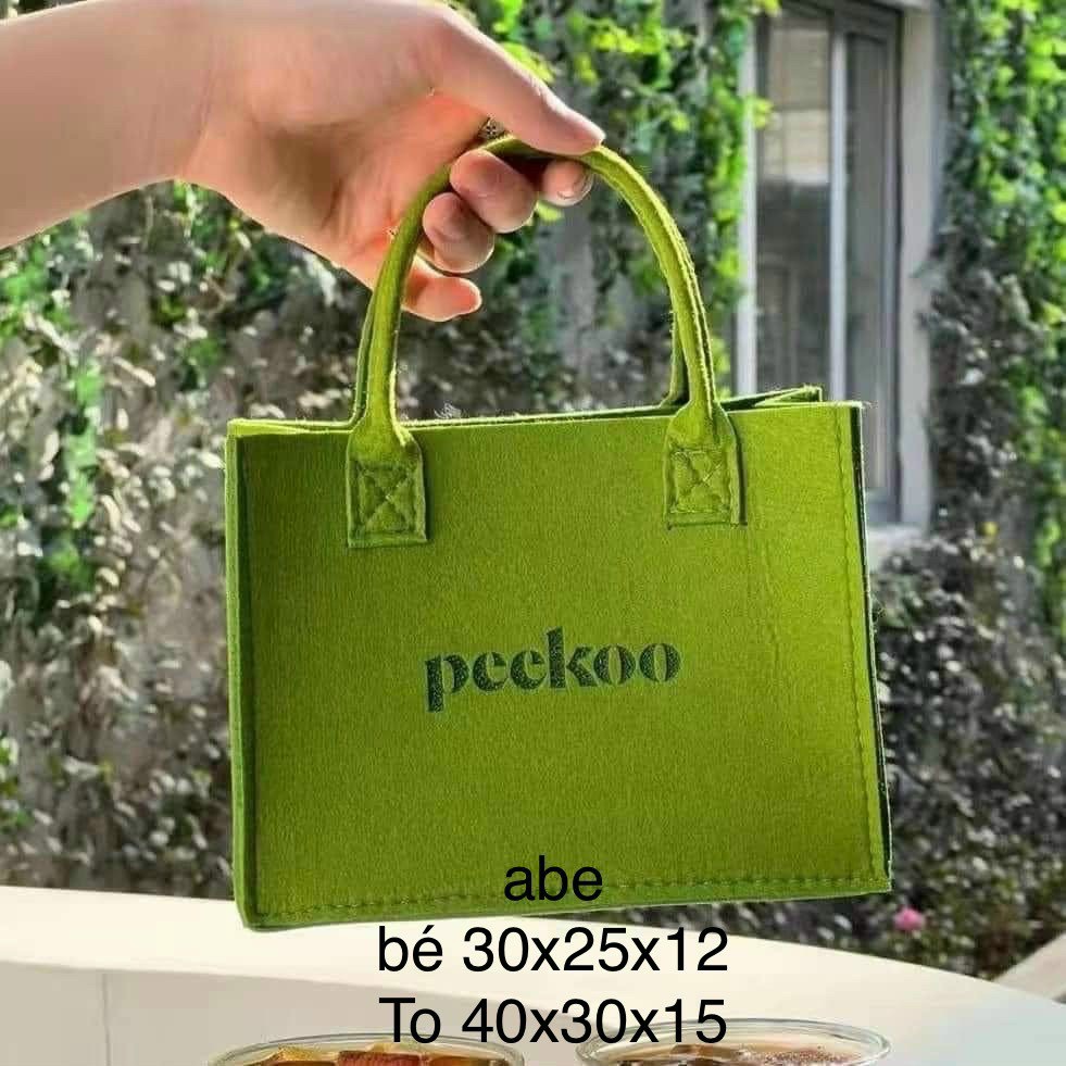 Túi xách peekoo xanh lá hàng quảng châu siêu hót đi du lịch đi biển sang chảnh hết nấc nha