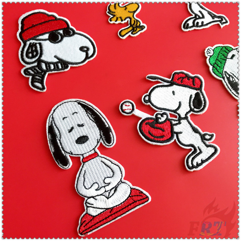 1 Miếng dán ủi thêu hình nhân vật hoạt họa Snoopy đáng yêu