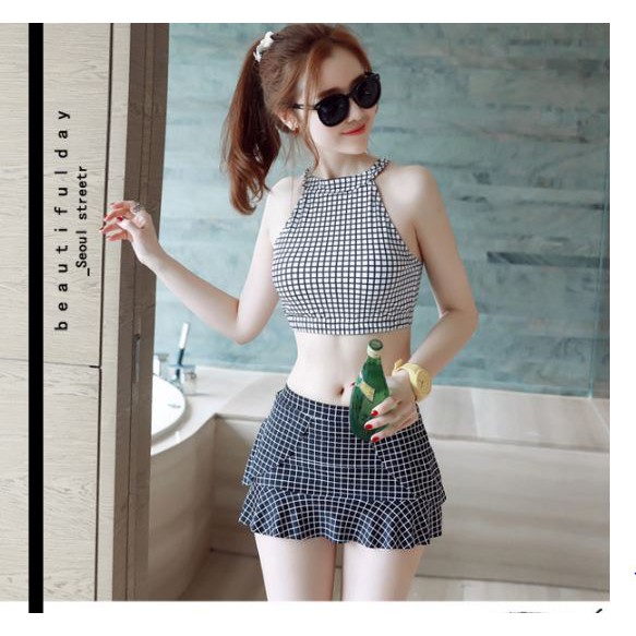 Bikini 2 mảnh kẻ caro - Áo Tắm Đẹp | BigBuy360 - bigbuy360.vn