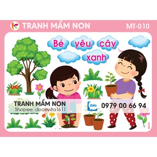 Decal mầm non - góc thiên nhiên mt-010