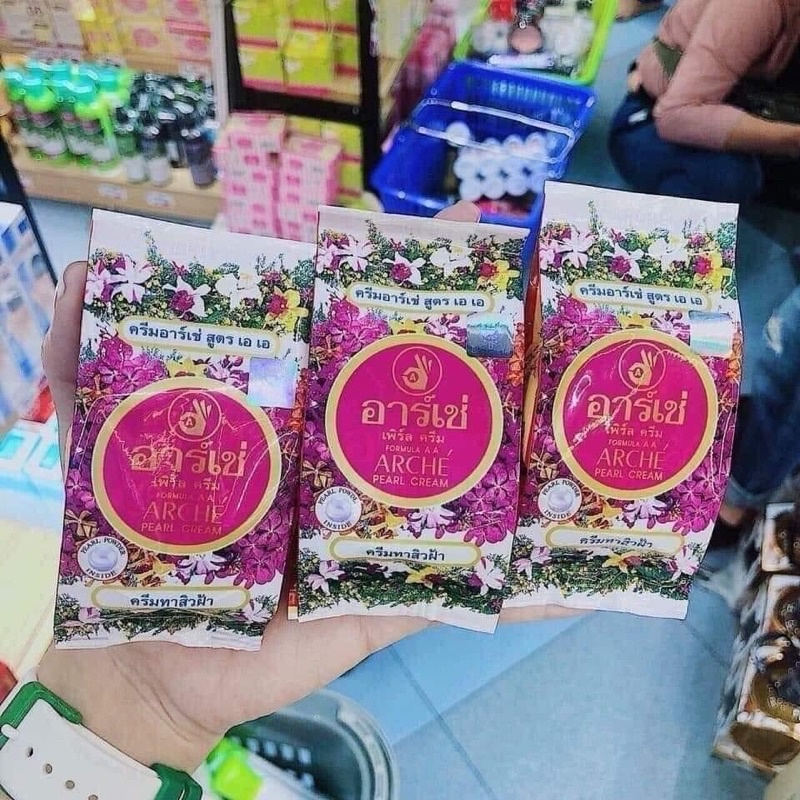 01 Hũ Kem Dưỡng Da Arché Pearl Cream 3gr Thái Lan Chính Hãng 100%
