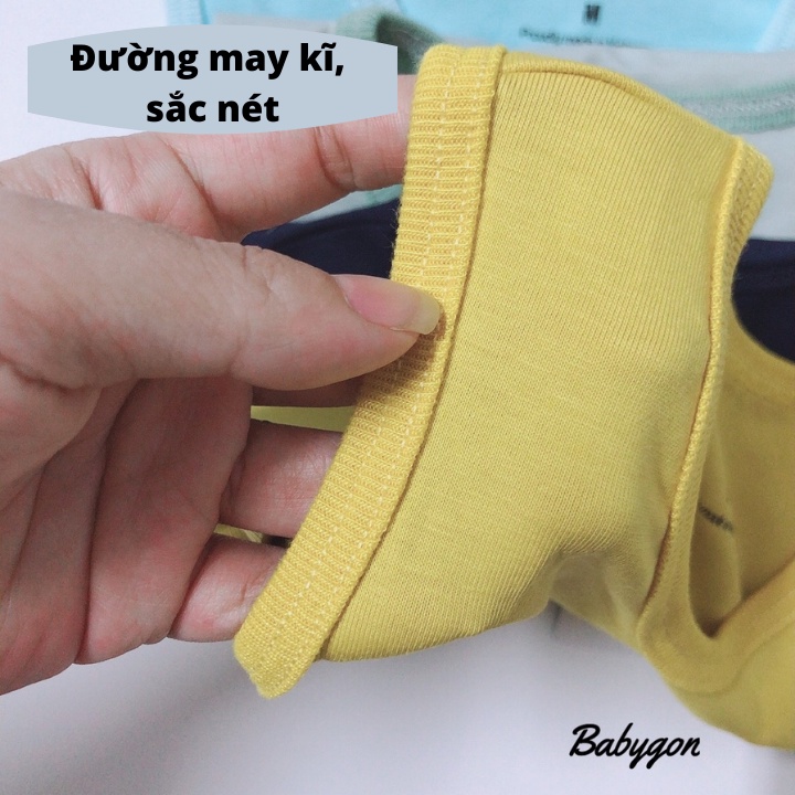 Áo thun bé trai ba lỗ 100% cotton Babygon AO001