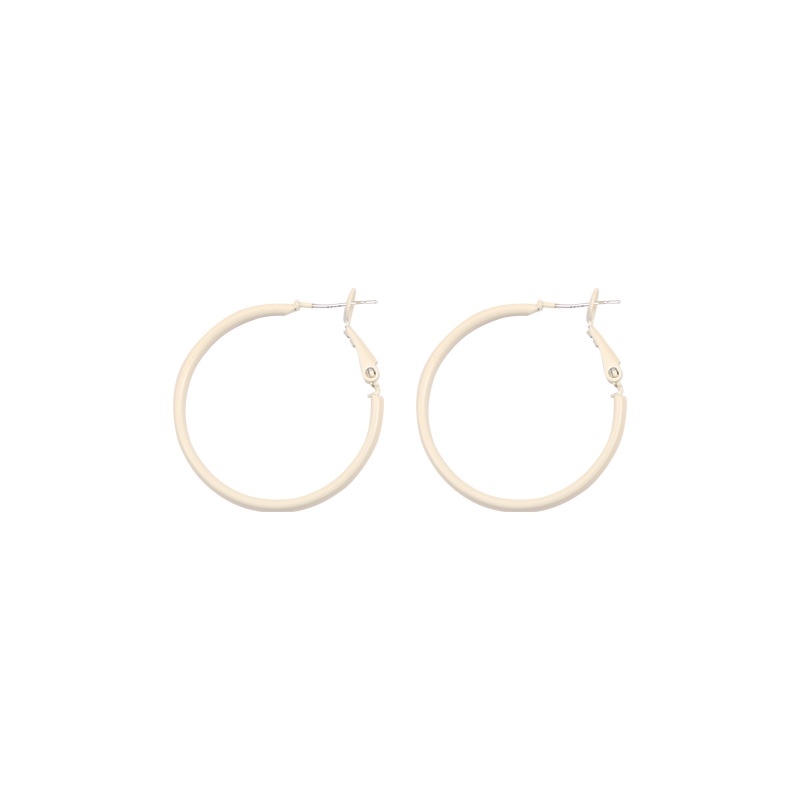 Bông tai hình tròn lớn bằng hợp kim phong cách Hàn Quốc thời trang