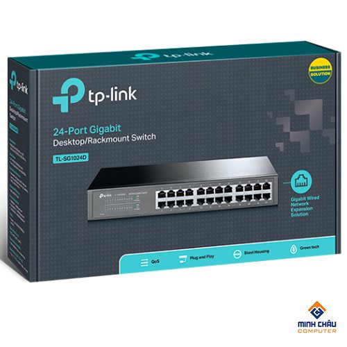 Bộ chia mạng Switch Tp-link 24-port Gigabit Switch 10/100/1000M RJ45 ports SG1024D 13-inch 1U