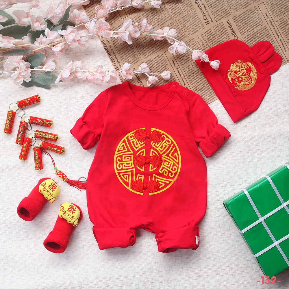 Body mặc tết bodysuit diện tết xinh yêu cho bé năm 2021 QSL19