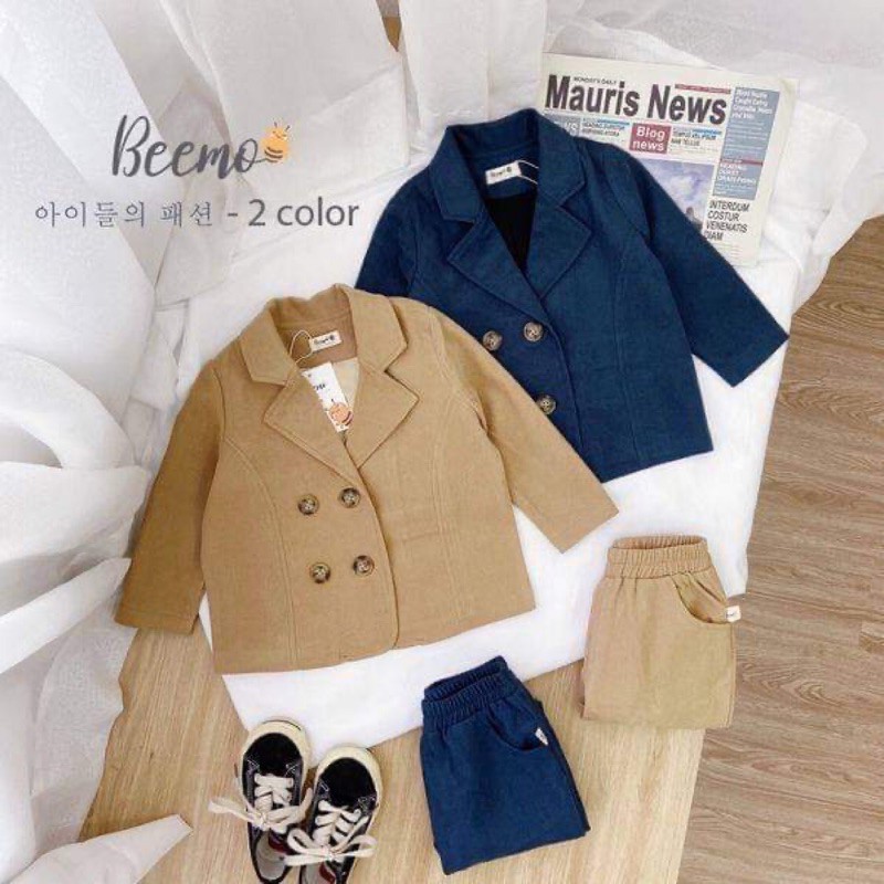 SET VEST 4 KHUY CHO BÉ TRAI LỊCH LÃM - CỐM KIDS NT