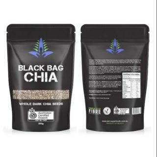 HẠT CHIA ÚC Organic Chia Seeds  Túi Đen 500gr (Hàng Chuẩn)