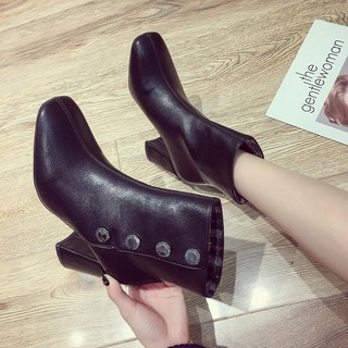 Gót 7.3 cm, size 35 - 39 - bốt nữ hàn quốc - ảnh thật ở cuối