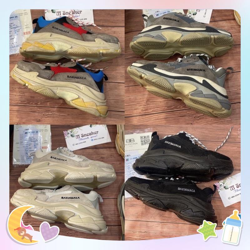 (❤️ Freeship +tặng hộp + quà +bill❤️) giày thể thao nam nữ balen lỗi chữ đế phân tầng hàng cao cấp_ M&H Store.