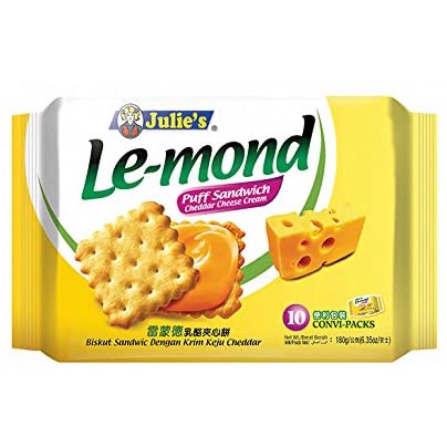 Bánh Quy Julie's Le-Mond Nhân Kem Phô Mai Cheddar Cheese Cream (Gói 180g) | WebRaoVat - webraovat.net.vn