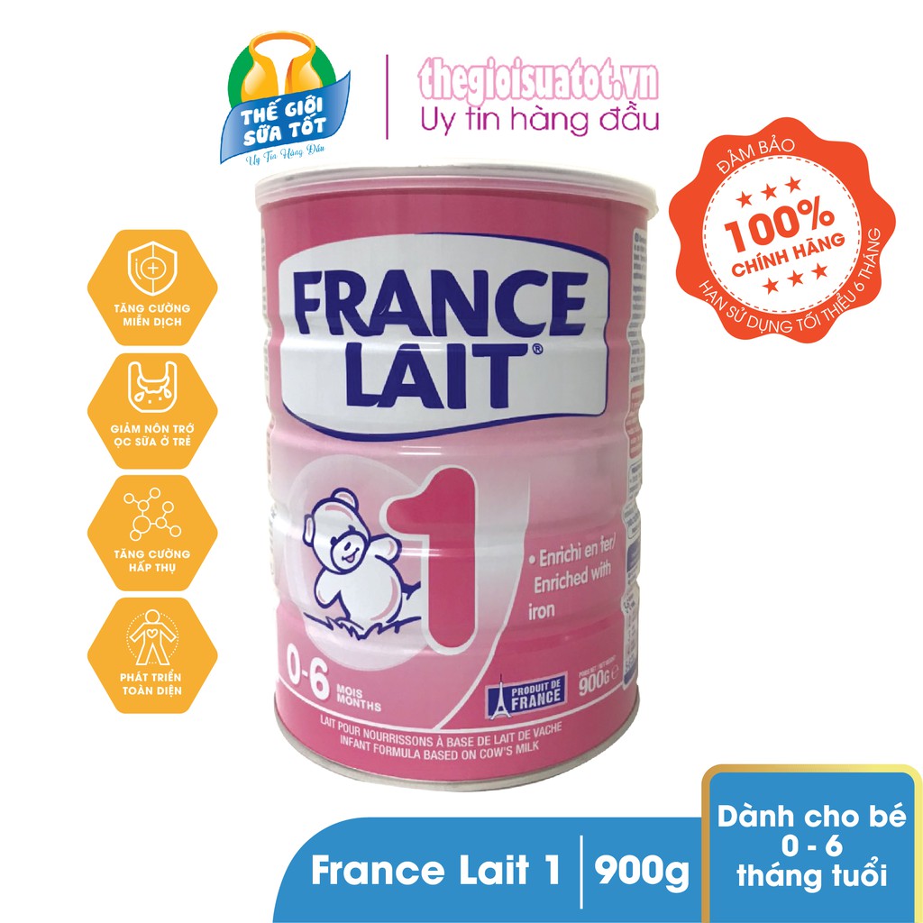 Sữa bột France Lait số 1 loại 900g