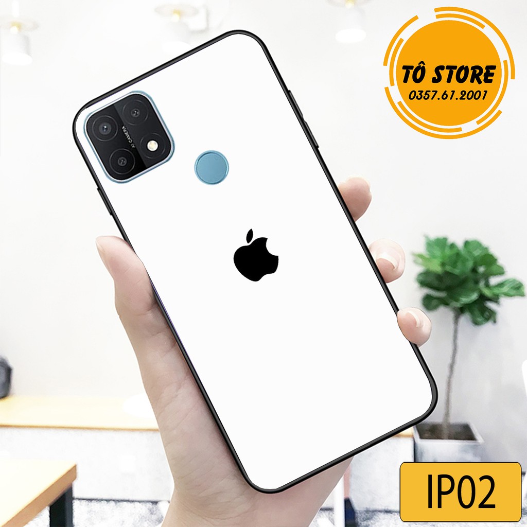 Ốp lưng Oppo A16 - Oppo A15 - Oppo A15S độ lưng iphone cao cấp, chất liệu lưng kính cường lực chống trầy.