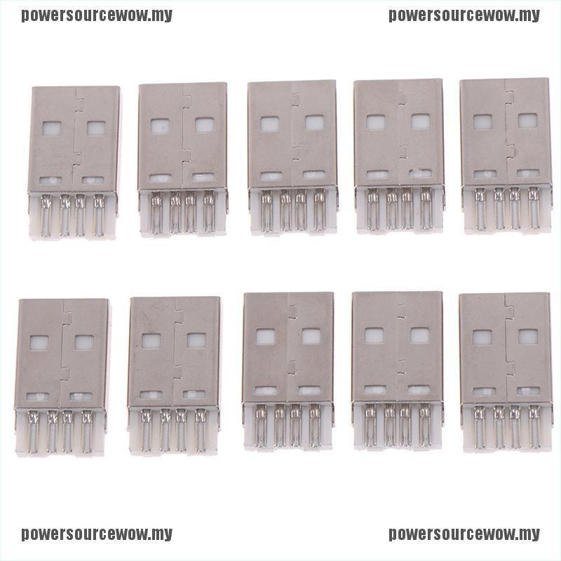 Set 10 Đầu Nối usb 2.0 type a 4pin male Đầu Đực Bằng Đồng MY