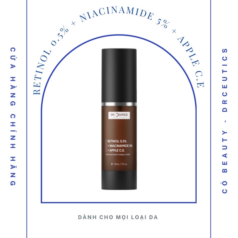 RETINOL 0.5% + NIACINAMIDE 5% + APPLE C.E DrceutiCs (30ml)