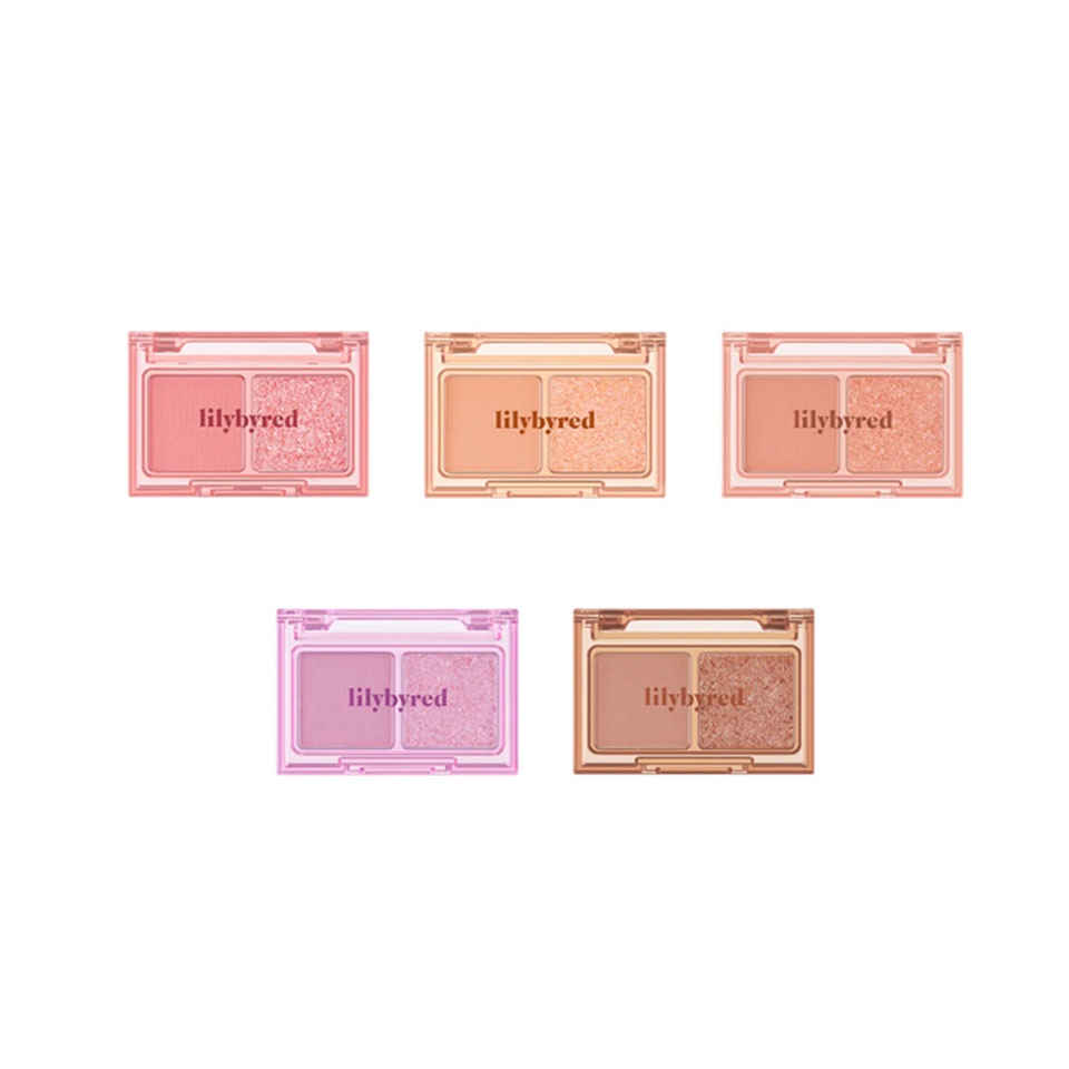 Phấn Mắt 2 Ô Nhỏ Ngọn Tiện Dụng LILYBYRED Little Bitty Moment Eye Shadow