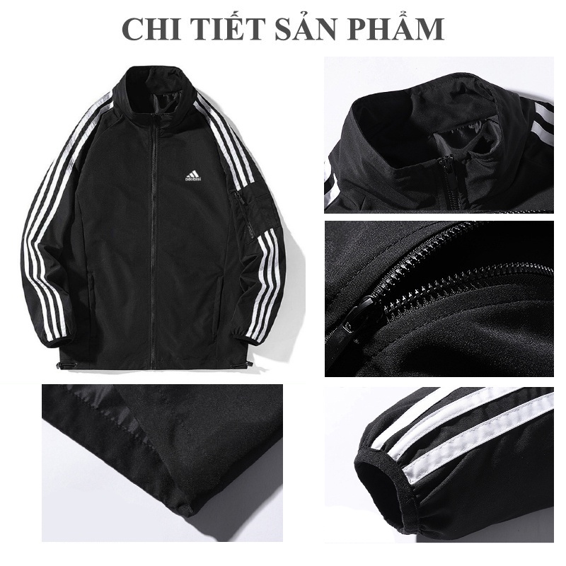 Áo bomber nữ nam vải dù cao cấp nhung tăm tay da DK30 - Notiloyal