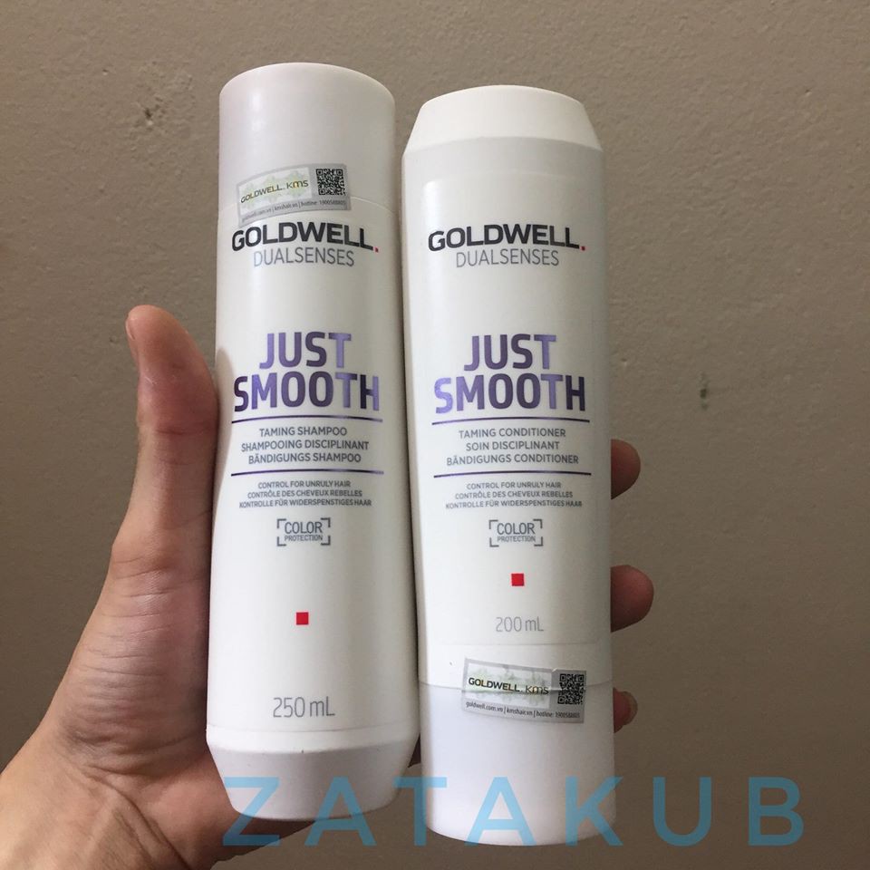 DẦU GỘI XẢ GOLDWELL SUÔN MƯỢT JUST SMOOTH 250ML-200ML