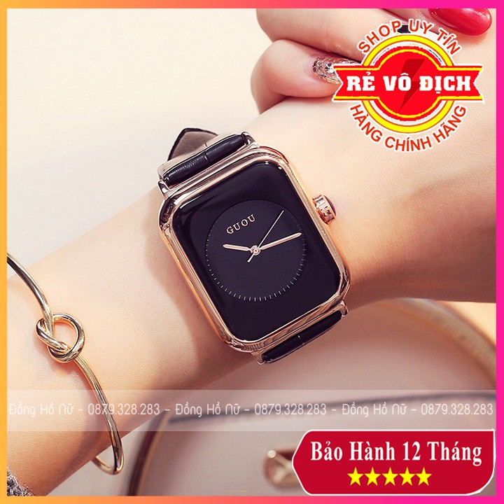 Đồng hồ nữ Guou 8162 ♥️FreeShip♥️ Dây da cao cấp, thiết kế trẻ trung, phong cách Hàn Quốc siêu đẹp ♥️ Bảo hành 12 tháng | BigBuy360 - bigbuy360.vn