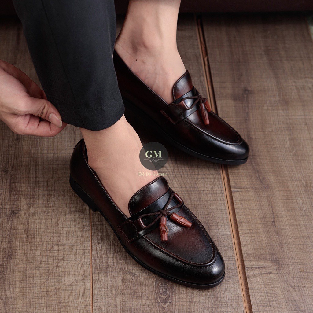 Giày lười công sở Mã 05DC- Giày công sở - Da bò thật nhập khẩu 100%-Bảo hành 12 tháng - Thiết kế trẻ trung thanh lịch