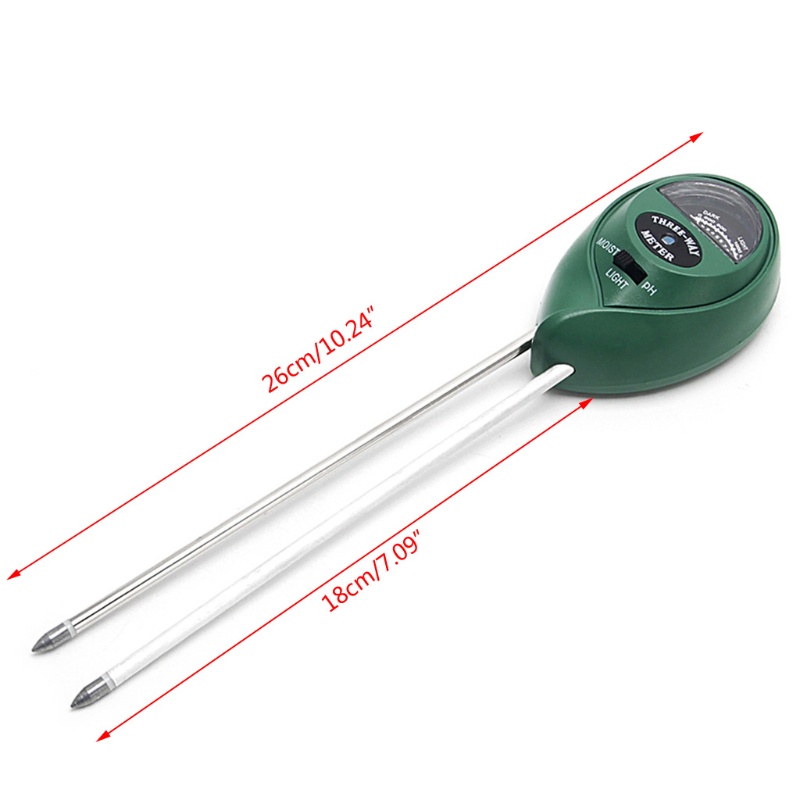Dụng Cụ Đo Độ PH &amp; Độ Ẩm Đất Trồng Cây 3 Trong 1