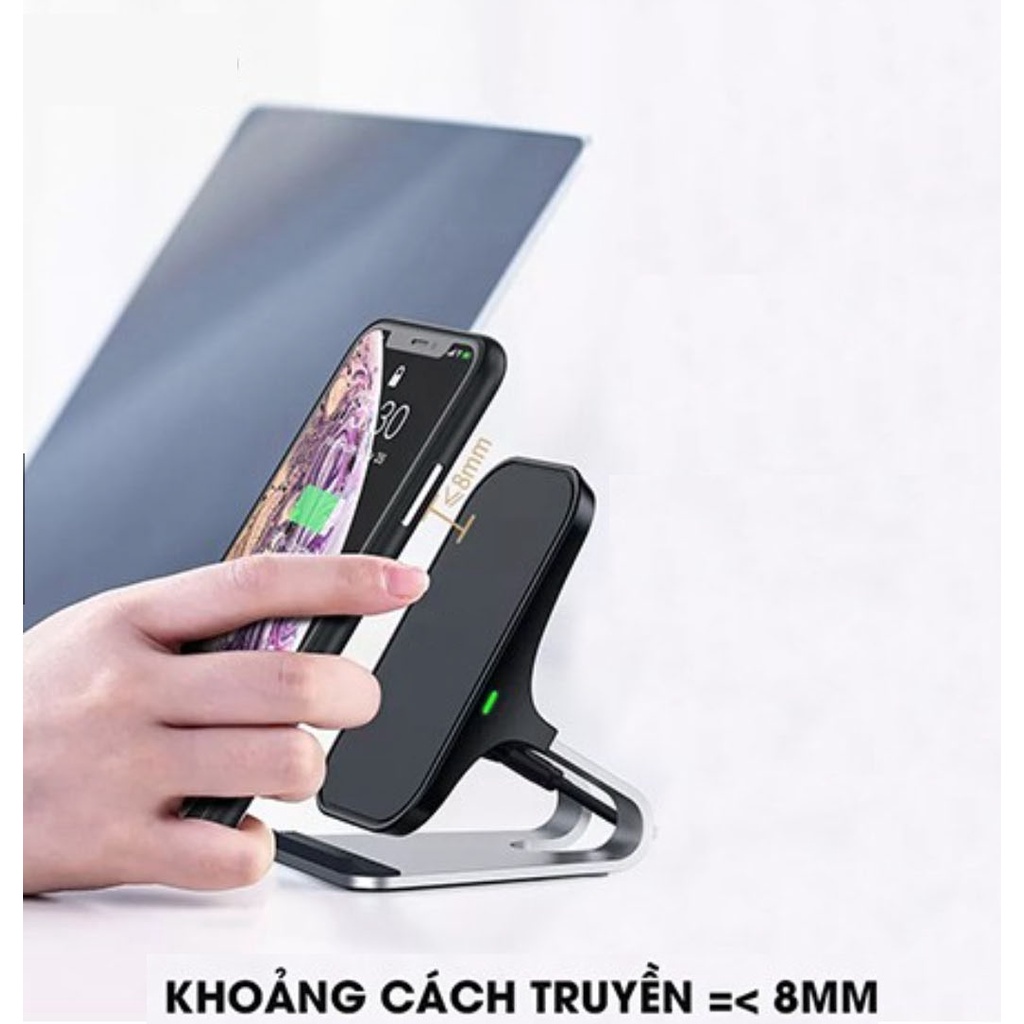 Đế Sạc Không Dây WK DY-005 Sạc Nhanh 15W Max,for IP 7.5W,Cho 13 Pro Max 11 Pro XS X 8P 8 Note 20 Note 10 S20 S10 vv