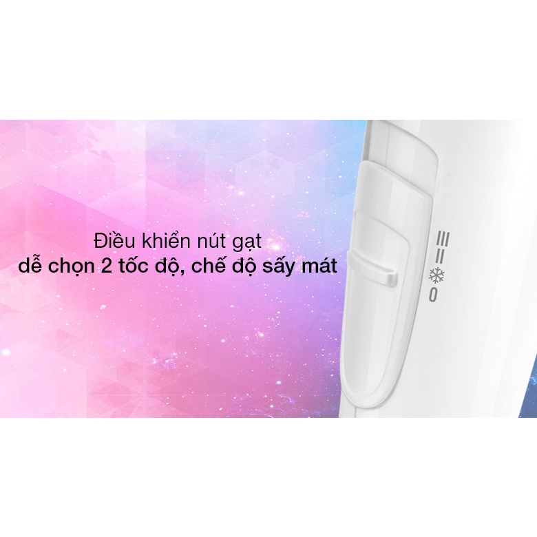 Máy sấy tóc Bluestone HDB-1859 công suất 1800W - Gấp gọn - Sấy ion Giữ Ẩm