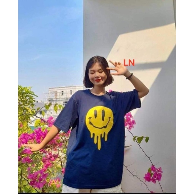 Áo phông mặt cười chảy DA6