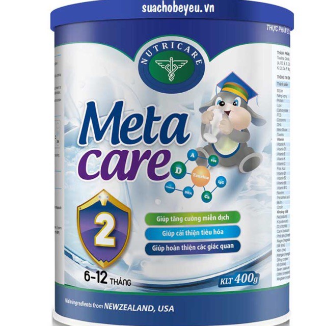 Sữa Meta care 2(400g) dành cho trẻ 6-12 tháng