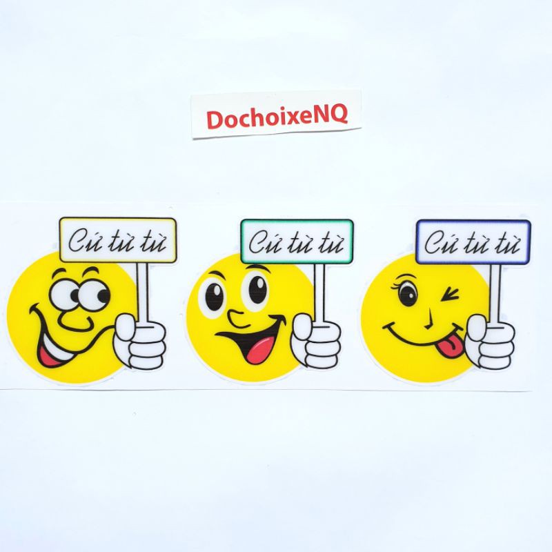 Bộ tem nổi chống nước Cứ Từ Từ siêu dễ thương