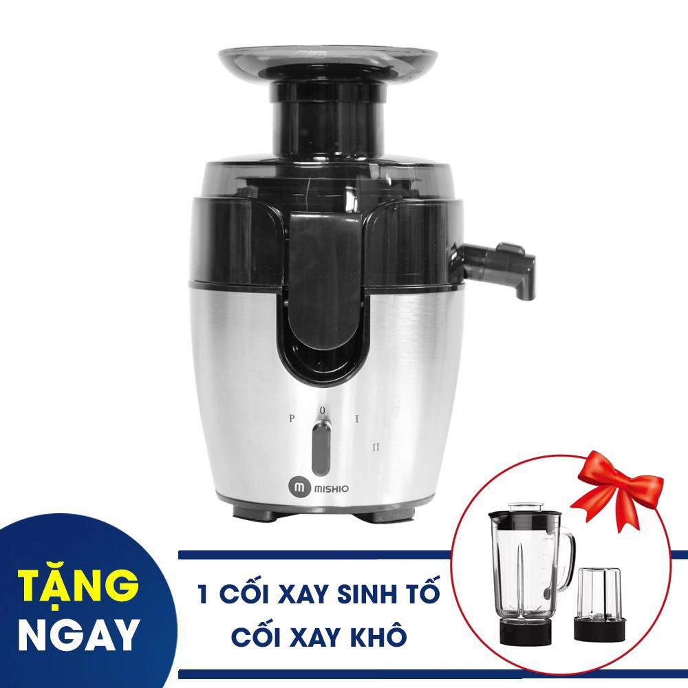 Máy ép trái cây cao cấp Mishio MK197 400W (tặng cối sinh tố + cối xay khô)