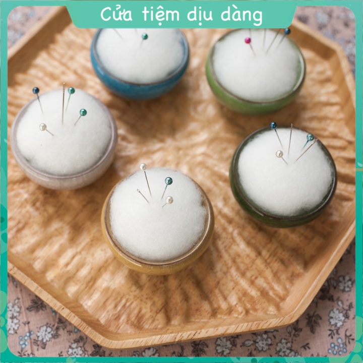 Đế cắm kim - Gối cắm kim gốm sứ dùng trong may vá hoặc thêu tay