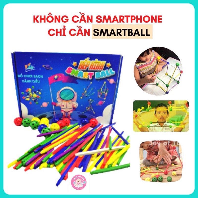 Đồ Chơi Xếp Hình Không Gian Smartball Kèm Học Liệu Cánh Diều - Kích Thích Sáng Tạo, Tư Duy Dành Cho Bé Trên 3 Tuổi