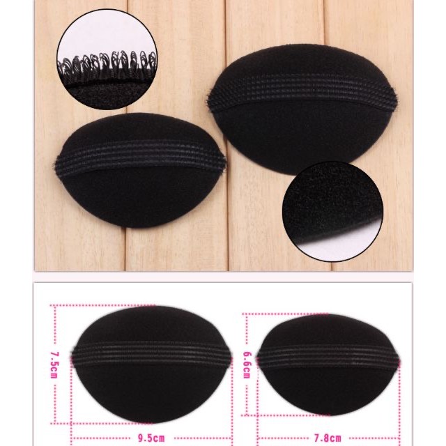 Bộ 2 đệm phồng mái, tăng độ dày tóc tạo kiểu (loại mút dày)