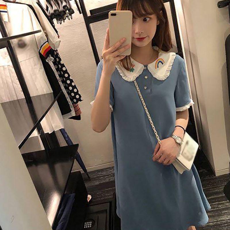 [Baywellfashion]Embroidered Doll Collar  Loose Small Fresh Dress | BigBuy360 - bigbuy360.vn