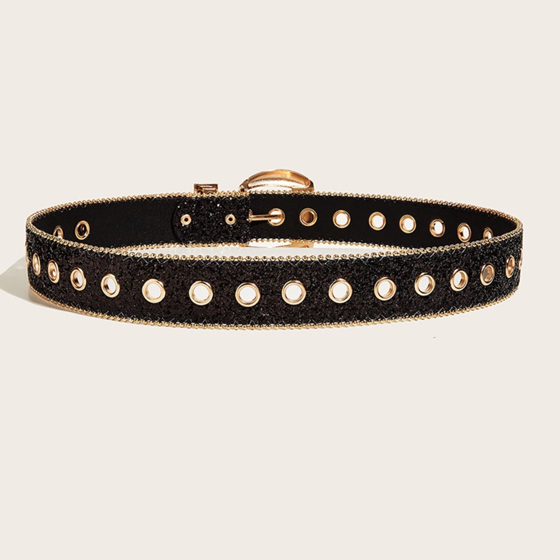 Thắt Lưng Đính Đá Pha Lê Sang Trọng Phong Cách Cao Bồi