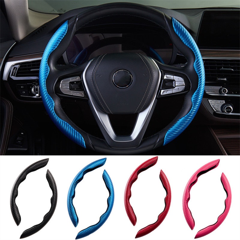 Vỏ bọc họa tiết sợi carbon siêu mỏng chống trượt trang trí vô lăng xe hơi