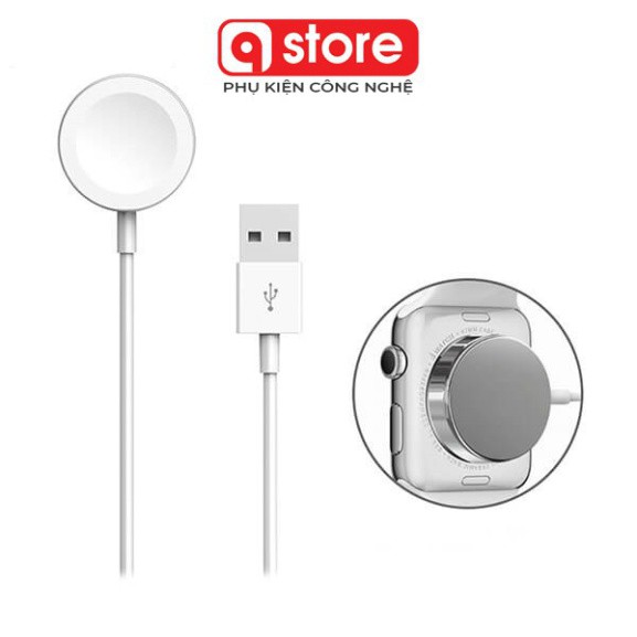 [Siêu Rẻ] Cáp sạc Apple Watch Chính Hãng Đế Inox, Sạc Nhanh - Đế sạc không dây Apple Watch bóc hộp