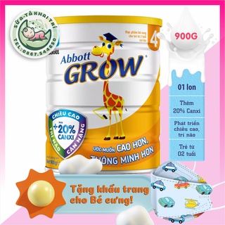 {Mẫu mới, Chính hãng} Sữa bột hươu cao cổ Abbott Grow 4 G-Power -  Lon 900g  - Date 2024