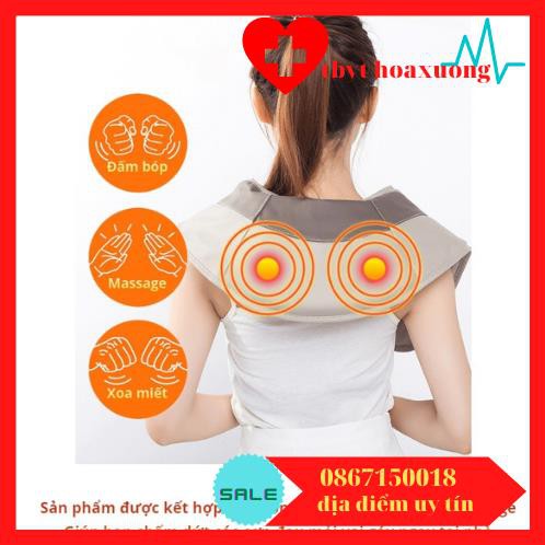 Đai Massage Đấm Lưng Vai Cổ Gáy Akiko - Nhật Bản