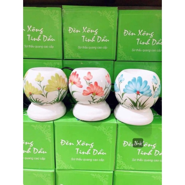 Đèn xông tinh dầu Gốm sứ Bát Tràng size 18cm