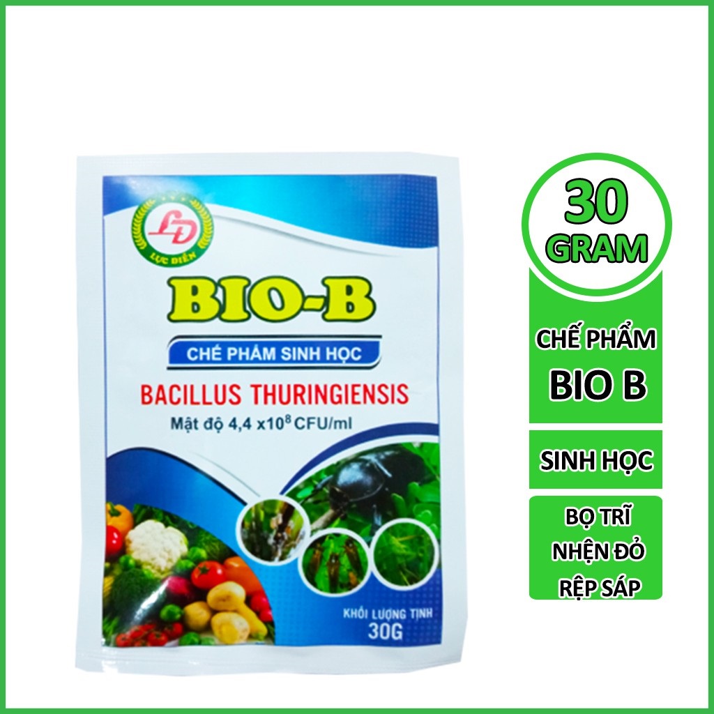 Chế Phẩm Sinh Học Bio B Trừ Bọ Trĩ, Nhện Đỏ, Rệp Sáp, Sâu Rầy Gói 30 G