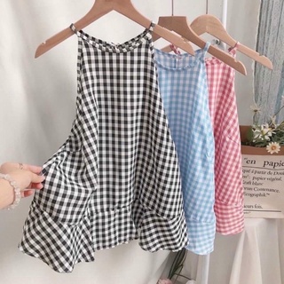 Sieu hot 🌼 áo yếm kẻ caro 🌼 sale