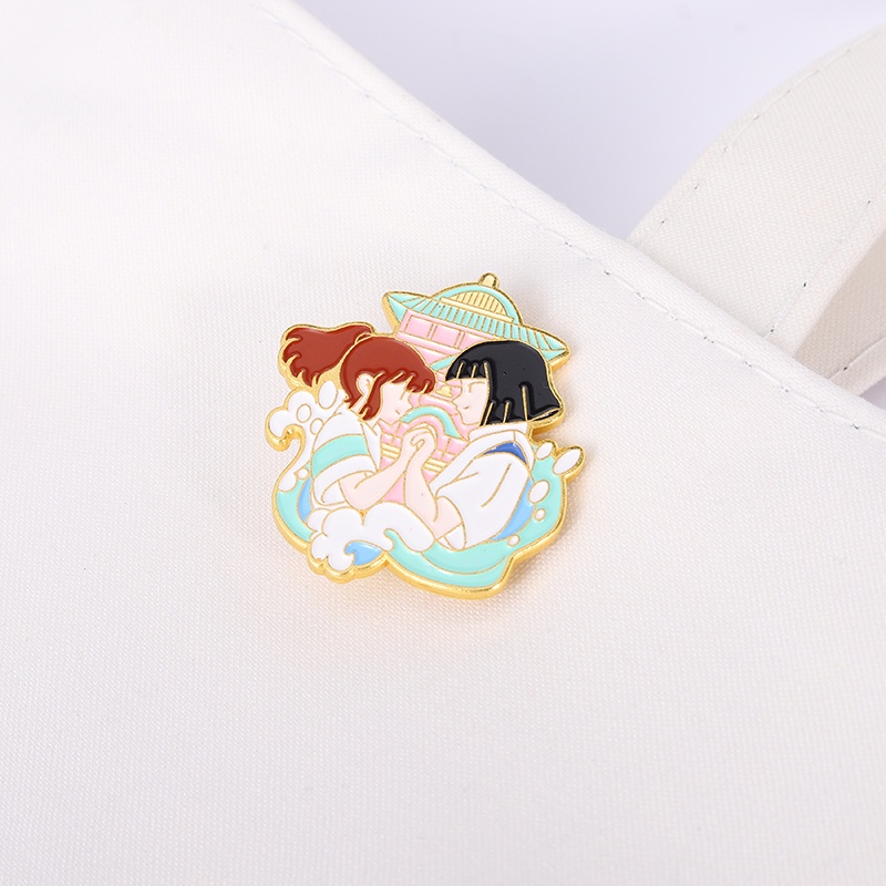 Ghim cài áo QIHE JEWELRY Hình Hoạt Hình Spirited Away