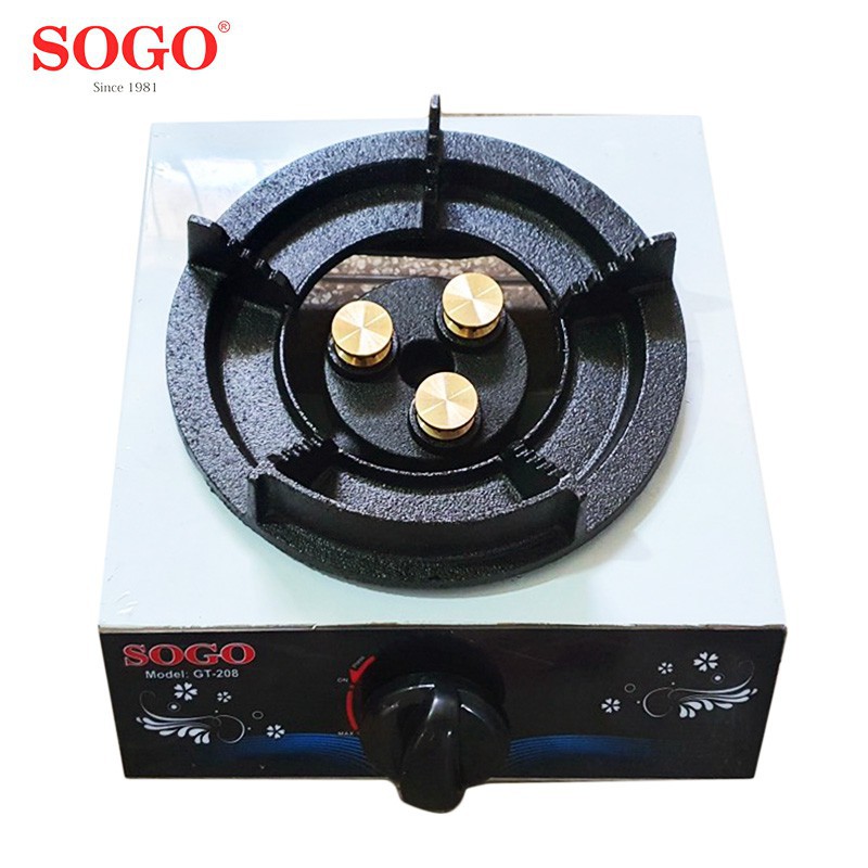 Bếp Khè Gas Công Nghiệp mẫu mới 3 đầu đốt sogo đủ loại 1 lò, 2 lò, 3 lò, 4 lò